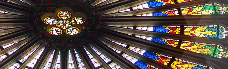 stained glass in Notre Dame has stood the test of time
