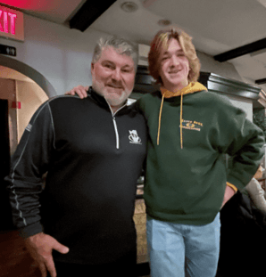 Beau Maher with Ray Bourque
