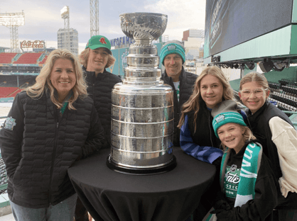 the Maher family presented with the Stanley Cup