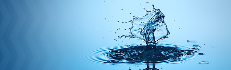 splash of water to represent maximized impact