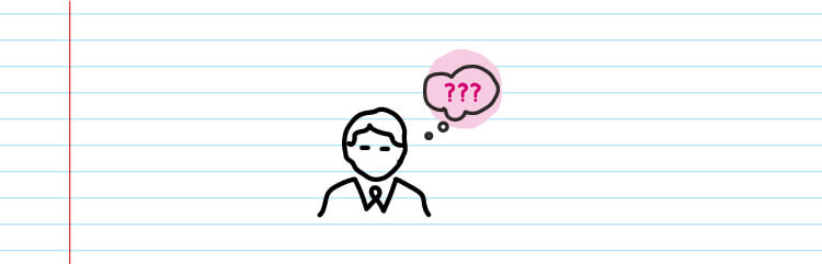 person with a thought bubble with three question marks inside