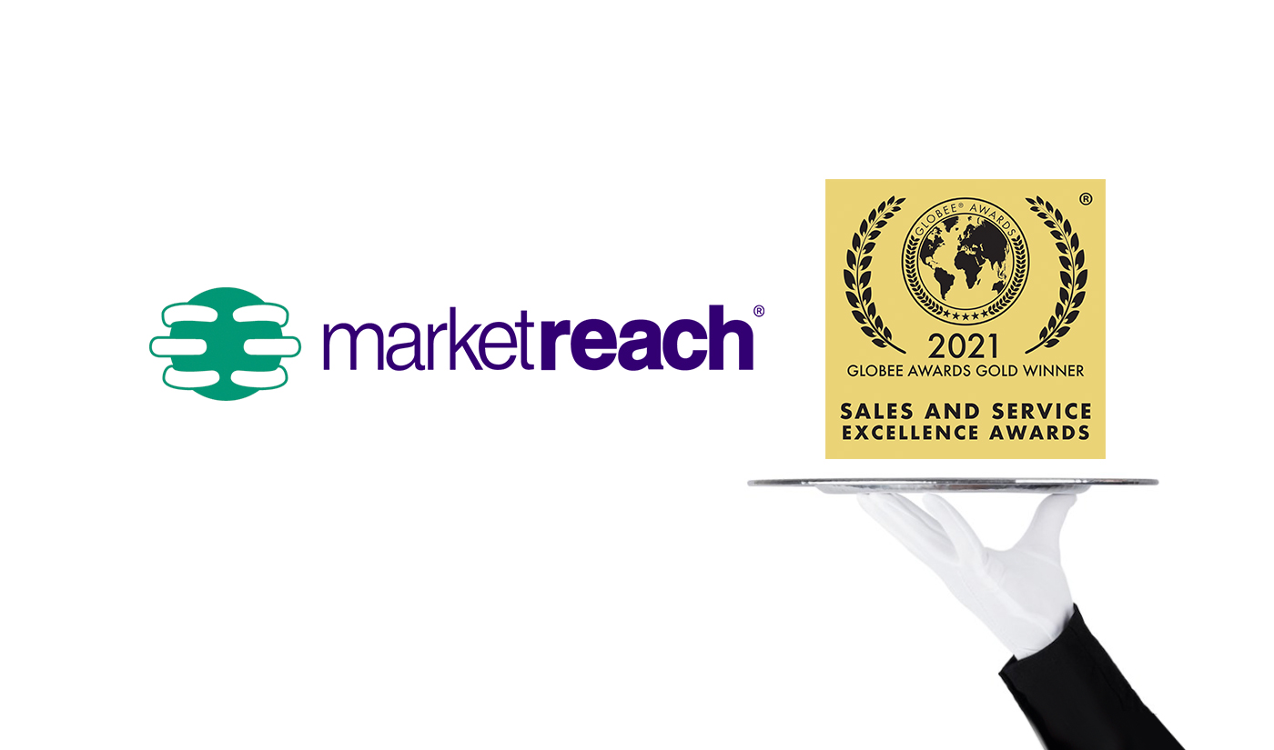 MarketReach recognized for excellence in sales and customer service with Globee Award